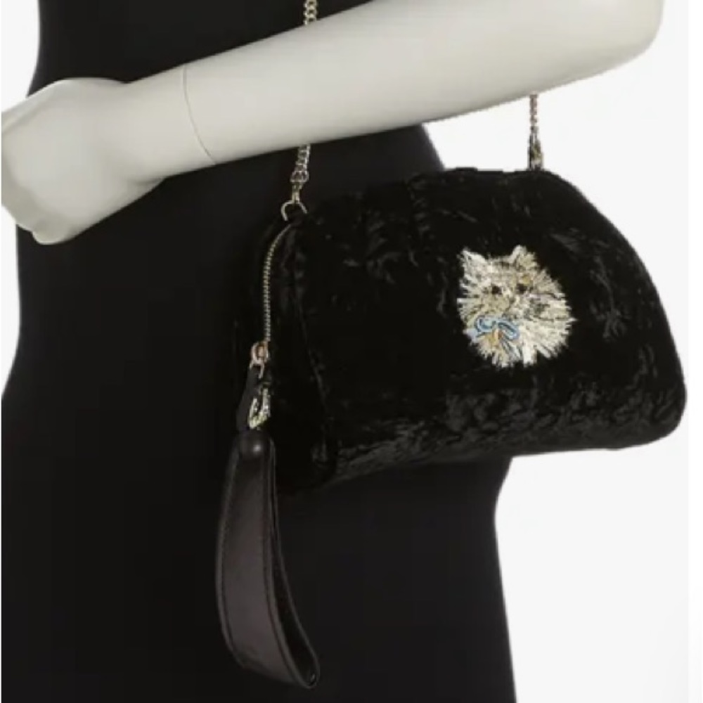 Kate Spade NWT Party Velvet Cat Clutch - HOST PICK! 🏆 - Picture 10 of 14